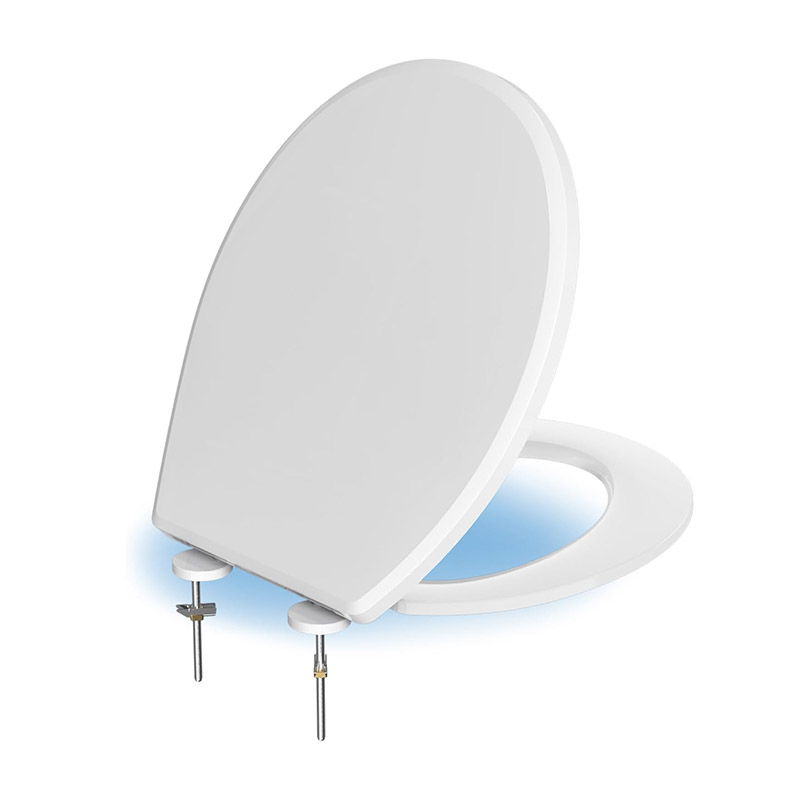 AQUATIZ ultra-thin Night Light Round Toilet Seat